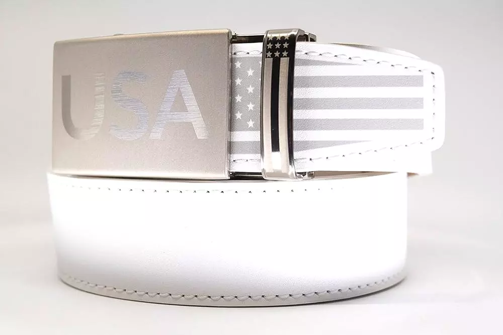 Super Patriot White, 1 3/8 Strap, Dress Belt