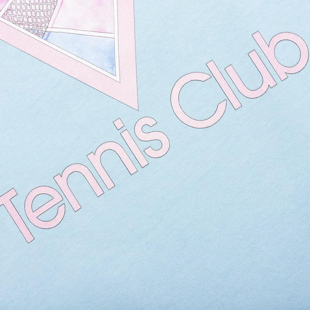 Tennis Club Icon Tee - Pale Blue