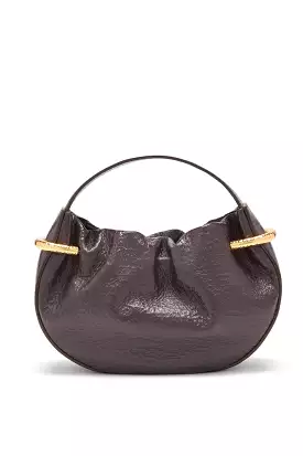 Tilda Ruched Mini Bag - Chocolate