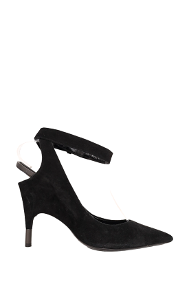 Tom Ford Black Velvet Pointed Toe Ankle Strap Heel Size 41