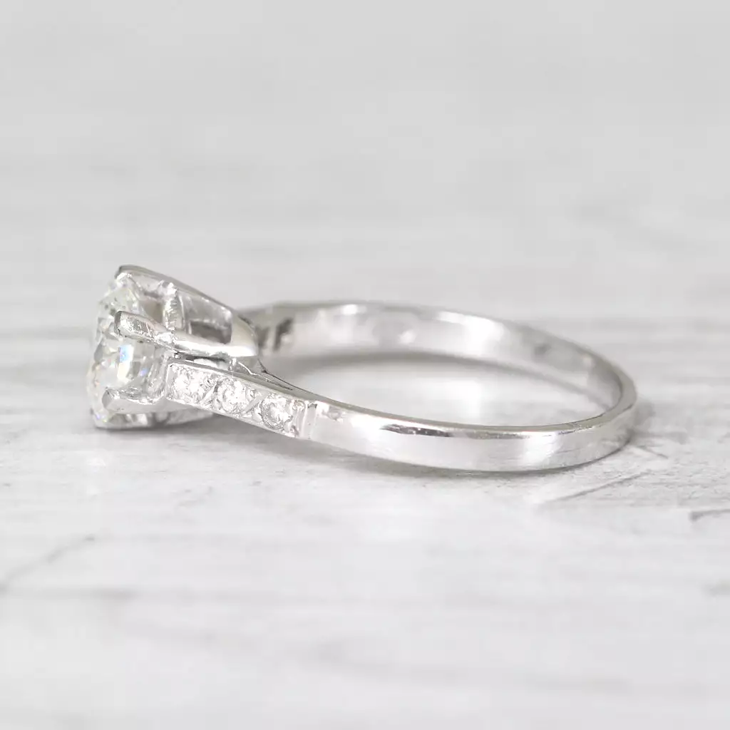 Vintage 1.01 Carat Brilliant Cut Diamond Solitaire