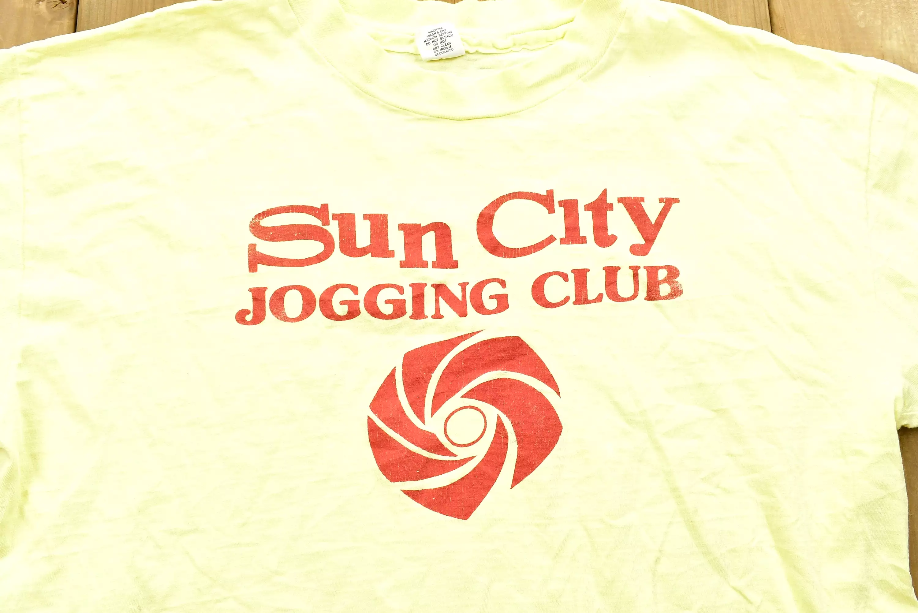 Vintage 1970's Sun City Jogging Club T-Shirt , Single Stitch , Made In USA , Graphic , 80s , 90s / Streetwear / Retro Style