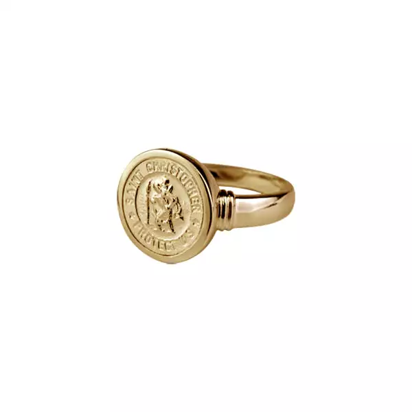 Von Treskow Round St Christopher Ring