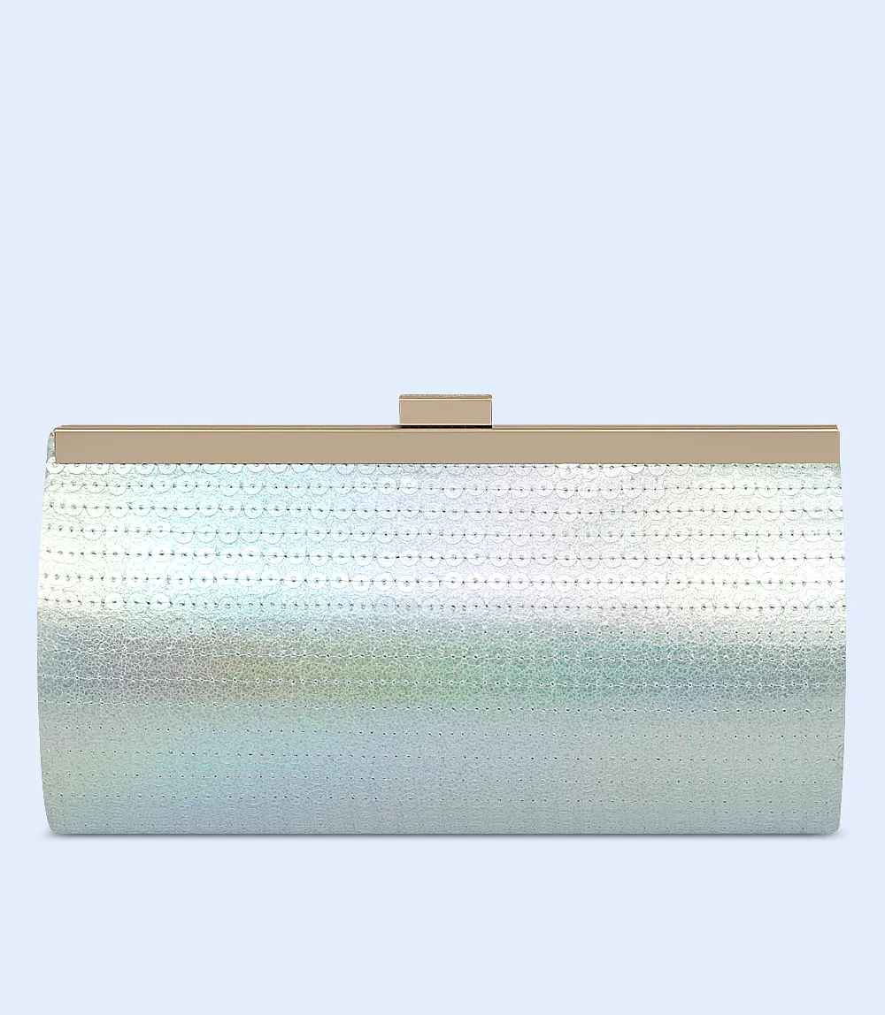 WB2406-AQUA-Women Snazzy Clutch