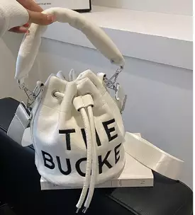 White The Bucket Bag