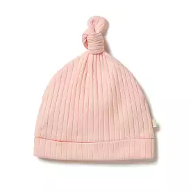 Wilson & Frenchy Organic Rib Knot Hat - Blush