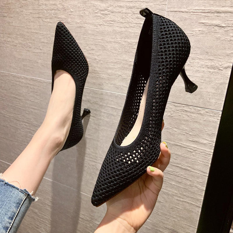 Women Triangle Heeled  Stiletto Sexy Single High Heel