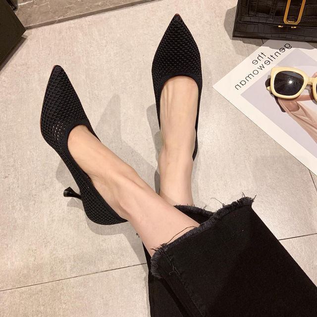 Women Triangle Heeled  Stiletto Sexy Single High Heel