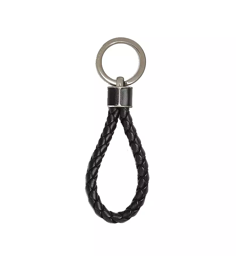 Woven Key Ring, Black (S)