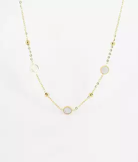 Zag Bijoux Kalina Mother of Pearl  Necklace